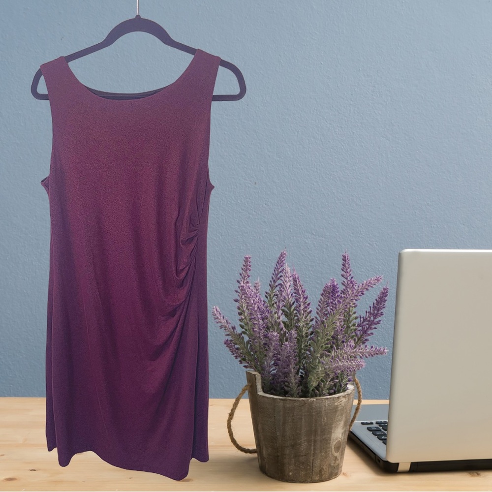LOFT Womens Purple Sleeveless Dress US Size XL **BRAND NEW W/TAGS**